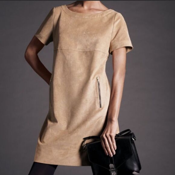 Phoebe Couture Suede Dress - Picture 1 of 12